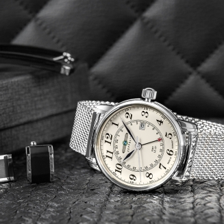 Zegarek Męski ZEPPELIN LZ127 Graf Zeppelin GMT 7642M-5 + BOX - 5