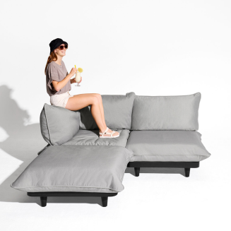 Siedzisko ogrodowe Fatboy Paletti Hocker Royal Wolf Grey - 3