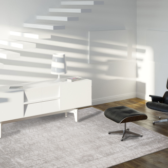 Okrągły dywan Louis de Poortere Mad Men Jacob's Ladder white plains - 6