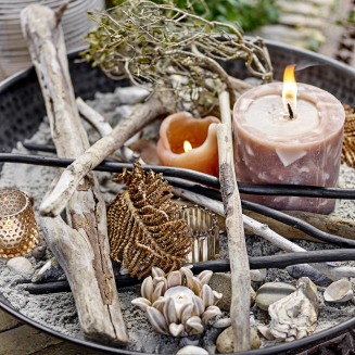 Zestaw 2 świeczników Bloomingville Rosslin Brown - 2