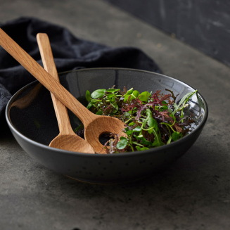 Bitz Oak salad spoon set 24 cm - 6