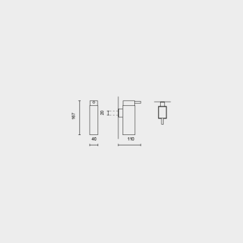  Zack Linea Wall Soap Dispenser White - 2