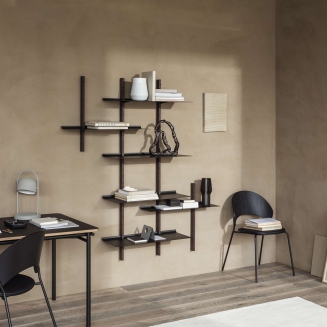  Set of 2 Eva Solo Smile Black shelves 80x30 cm - 2