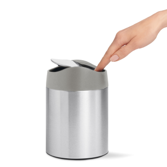  Simplehuman dressing table basket 1.5 l, brushed steel - 2