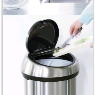 Kosz Brabantia Touch Bin 60l stal matowa - 5