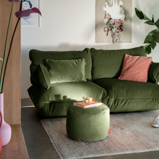 Pufa Fatboy Point Velvet Deep Green Ø50x35 cm - 7