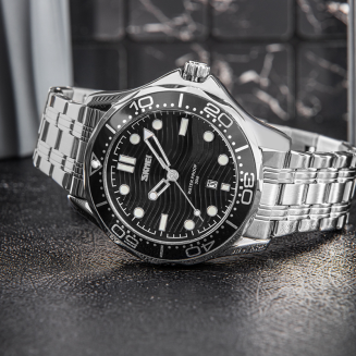 Zegarek Męski Skmei 9276SISIBK + BOX - 8