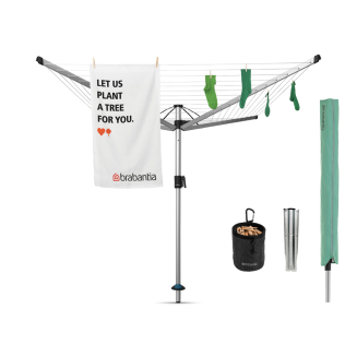 Obrotowa suszarka ogrodowa Brabantia Topspinner 40 m szary - 4