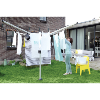 Obrotowa suszarka ogrodowa Brabantia Topspinner 40 m szary - 9