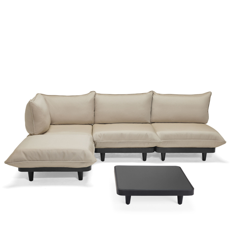 Zestaw mebli ogrodowych Fatboy Paletti Set Large Royal Brulee ze stolikiem