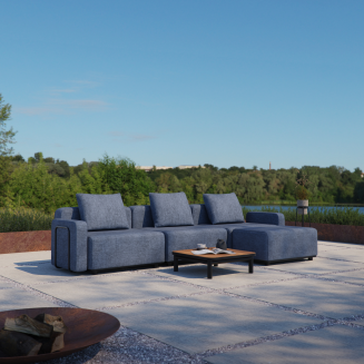 Sofa ogrodowa SACKit Cobana Lounge Sofa 4 Seater Kirra Indigo - 2
