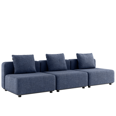  SACKit Cobana Lounge Sofa 3 Seater Kirra Indigo garden sofa