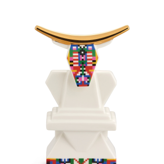 Figurka z porcelany Alessi Holyhedrics Cow - 2