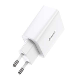 Ładowarka sieciowa Baseus Speed Mini Quick Charger, USB-C, PD, 3A, 20W (biała) - 3