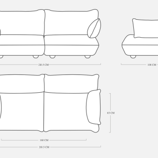 Sofa Fatboy Sumo Medium Velvet Almond - 7