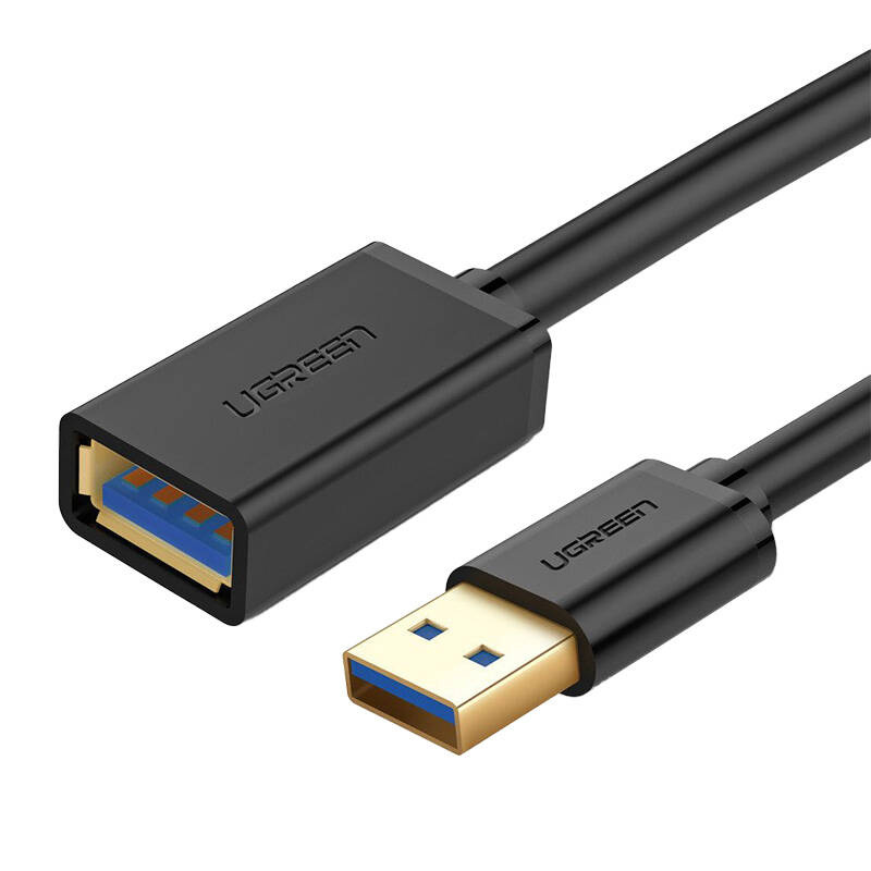 Kabel UGREEN US129 USB-A 3.0 przedłużający 0.5m (czarny)