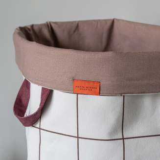 Torba na pranie Mette Ditmer Mesh Brown & White-Off - 3