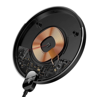 Ładowarka indukcyjna BASEUS Digital LED 15W (czarna) - 4