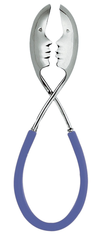  Casa Bugatti Molla Kiss blue salad tongs