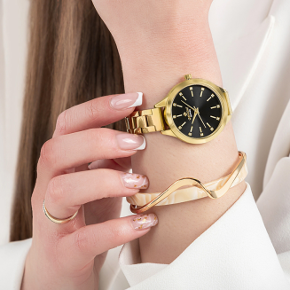 Zegarek Damski Giewont Sapphire Złoto Czarny GW2720-B3 - 4