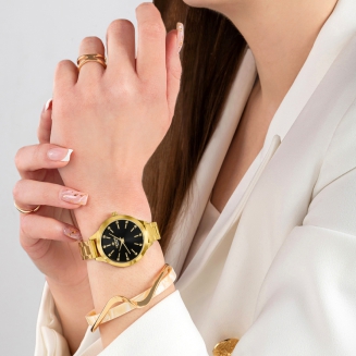 Zegarek Damski Giewont Sapphire Złoto Czarny GW2720-B3 - 5