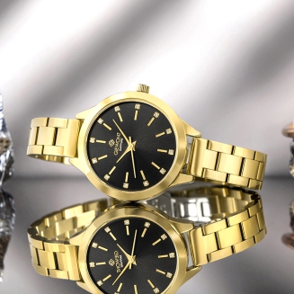 Zegarek Damski Giewont Sapphire Złoto Czarny GW2720-B3 - 7