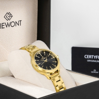 Zegarek Damski Giewont Sapphire Złoto Czarny GW2720-B3 - 9