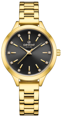 Zegarek Damski Giewont Sapphire Złoto Czarny GW2720-B3