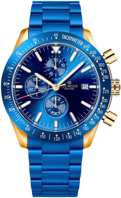 Zegarek Męski Giewont Chronograph Sapphire Niebiesko Miedziany GW8720-B5