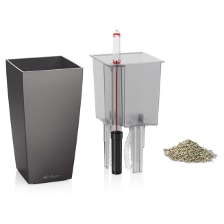  Lechuza Mini Cubi flowerpot | Maxi Cubi red gloss - 4