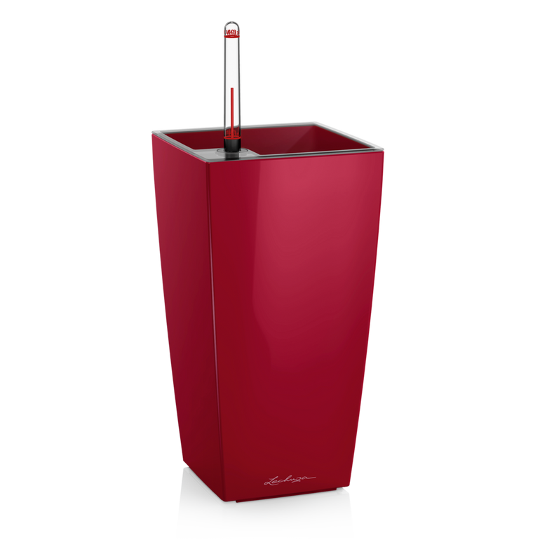  Lechuza Mini Cubi flowerpot | Maxi Cubi red gloss