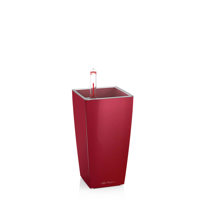  Lechuza Mini Cubi flowerpot | Maxi Cubi red gloss