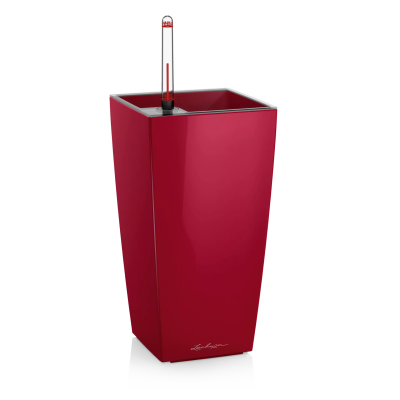  Lechuza Mini Cubi flowerpot | Maxi Cubi red gloss