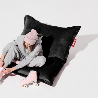 Pufa Fatboy Original Slim Velvet Black 155x120 cm - 2