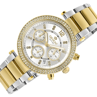 Zegarek Damski Giewont Sapphire Złoto Srebrny GW3380-B4 - 3