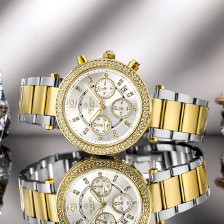 Zegarek Damski Giewont Sapphire Złoto Srebrny GW3380-B4 - 7