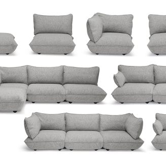Sofa narożna Fatboy Sumo Corner Sofa Mingle Grid Stone - 4