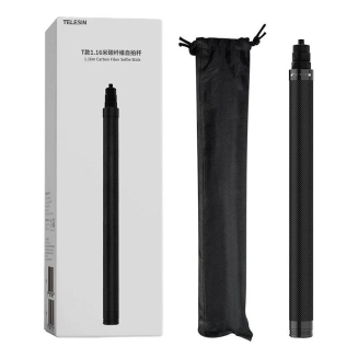 Selfie stick TELESIN z włókna węglowego 1,16m - 4