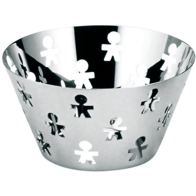  Alessi Girotondo fruit basket 23 cm silver