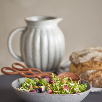 Zestaw porcelany obiadowy Bloomingville Sandrine Grey 12 szt. - 5