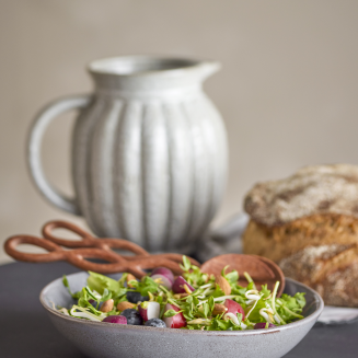 Zestaw porcelany obiadowy Bloomingville Sandrine Grey 12 szt. - 5