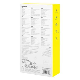 Hub 6w1 Baseus UltraJoy  USB-C do HDMI4K@30Hz+3xUSB 3.0+PD+RJ45 (szary) - 8