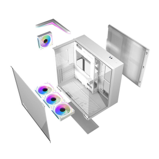  DARKFLASH TH285 computer case + 4 fans (white) - 5