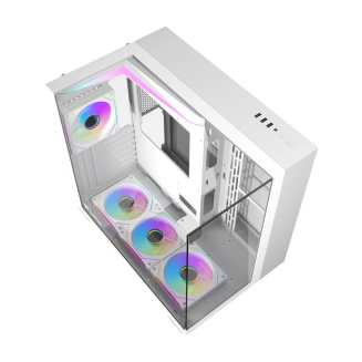  DARKFLASH TH285 computer case + 4 fans (white) - 4