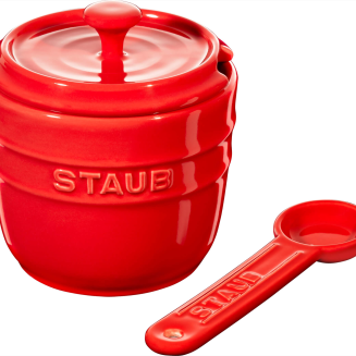 Pojemnik na sól z łyżeczką Staub - 250 ml, Czerwony - 2