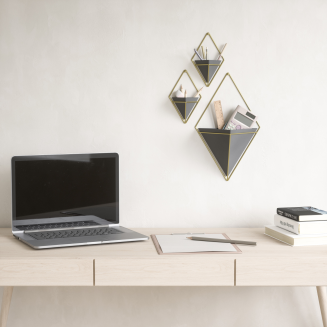 Doniczka ścienna Umbra Trigg Black-Brass Small 2 szt. | SZYBKA WYSYŁKA 24H - 11