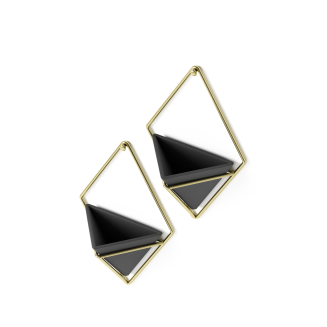 Doniczka ścienna Umbra Trigg Black-Brass Small 2 szt. - 3