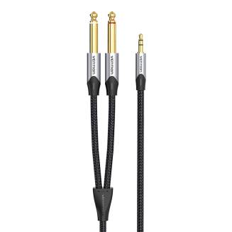 Kabel audio mini jack 3.5mm do 2x jack 6.35mm męski Vention BARHL 10m - 2