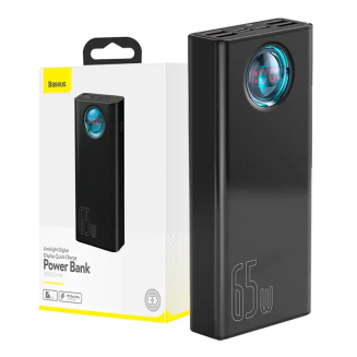 Powerbank BASEUS Amblight 30000mAh 65W 4xUSB USB-C (czarny) - 7