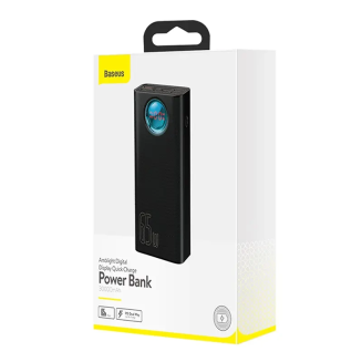 Powerbank BASEUS Amblight 30000mAh 65W 4xUSB USB-C (czarny) - 8